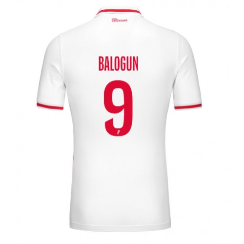 Fotbalové Dres AS Monaco Folarin Balogun #9 Domácí 2024-25 Krátký Rukáv